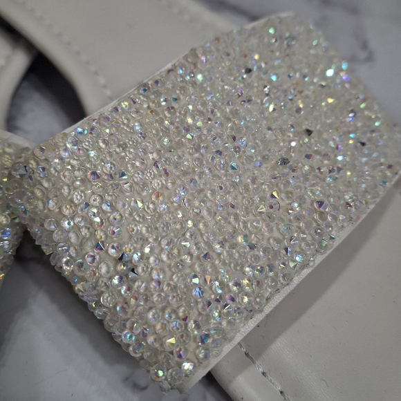 Iridescent Rhinestone Sandals - Picture 3 of 9